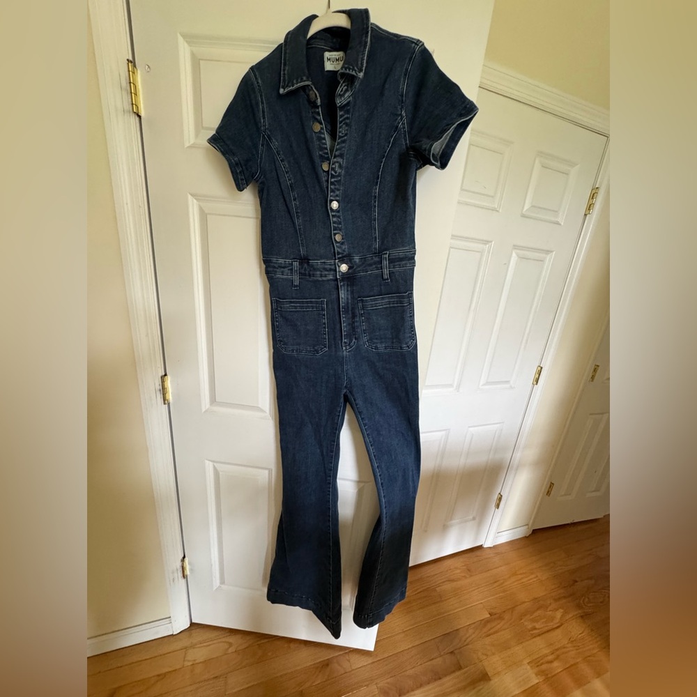 Show Me Your MuMu Dark Denim Jumpsuit